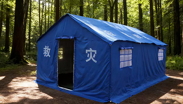 Le tende per i soccorsi d’emergenza rafforzano la linea di difesa per salvaguardare vite umane