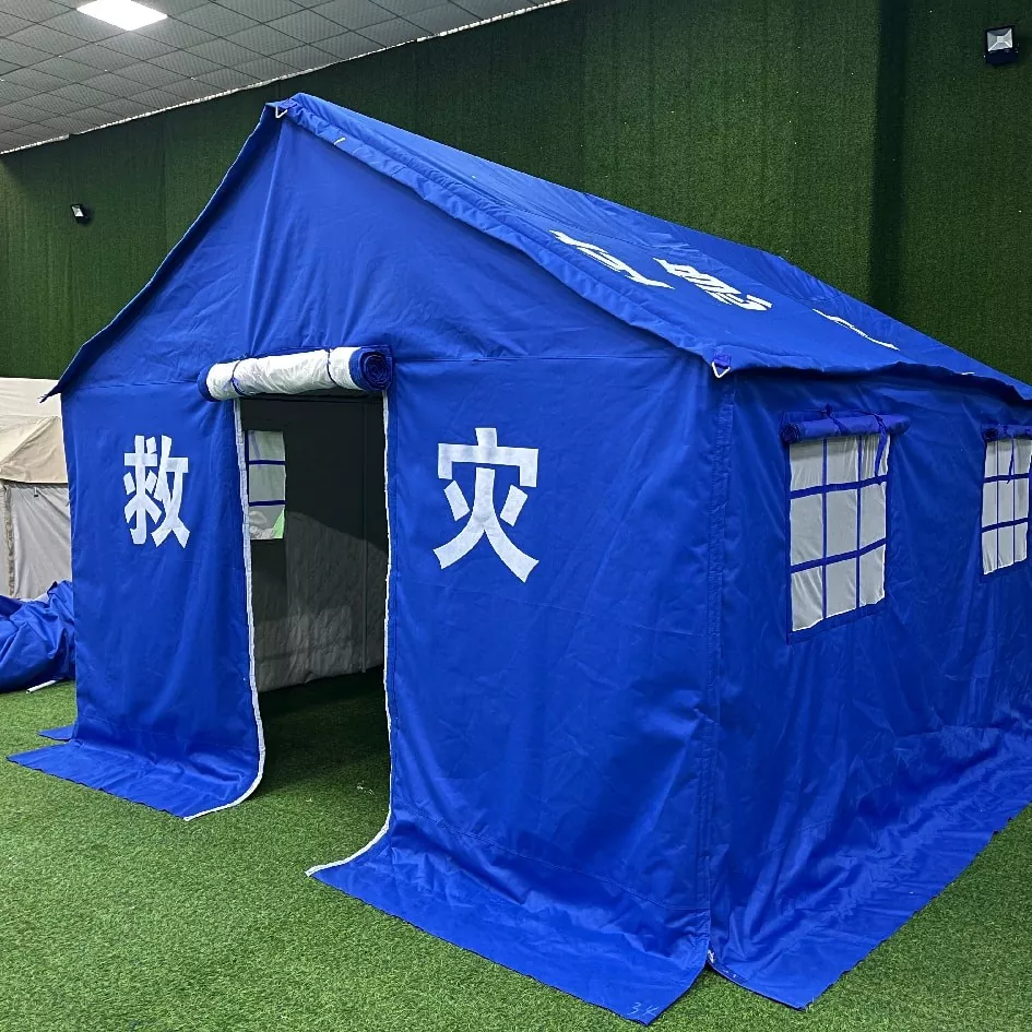Tenda di soccorso d'emergenza in cotone da 36 metri quadrati